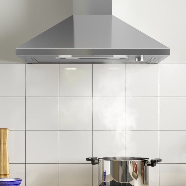 RYTMISK wall mounted extractor hood, stainless steel, 60 cm