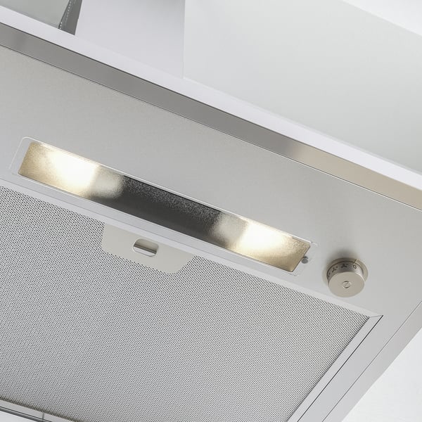 RYTMISK wall mounted extractor hood, stainless steel, 60 cm