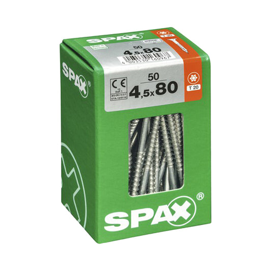 SPAX TSP T-STAR PLUS WIROX 4.5X80 L 50 P
