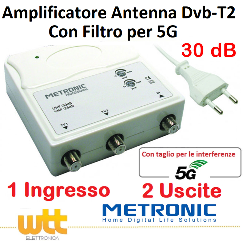 Internal Amplifier 30 DB 2 OUT TV REG