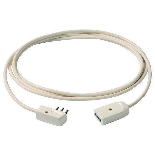 EXTENSION CABLE 3G0.75+PLUG 3M WHITE