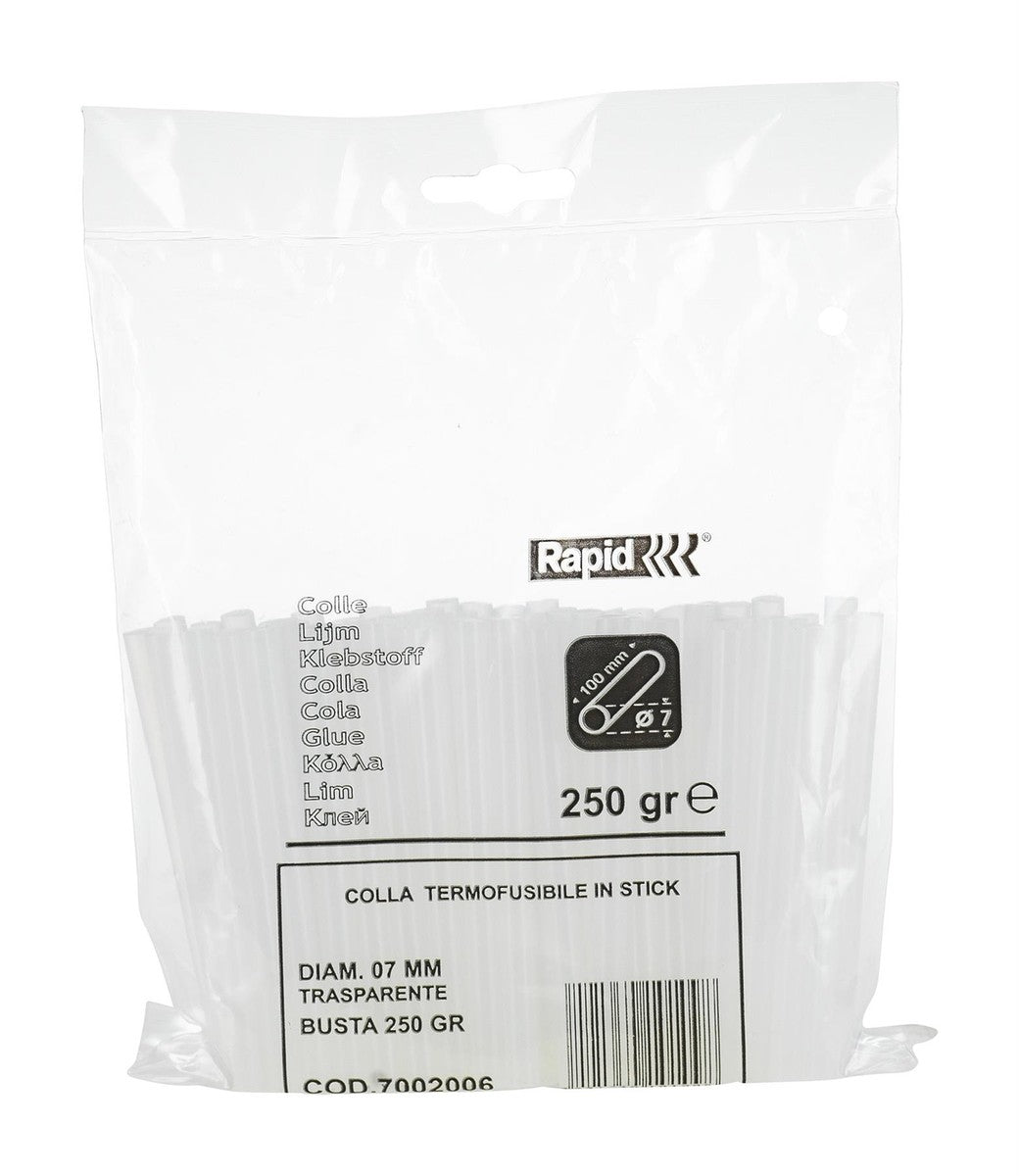 TRANSPARENT GLUE STICK 7MM PACK OF 250