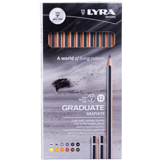 12 LYRA GRAPHITE PENCILS 12 SHADES