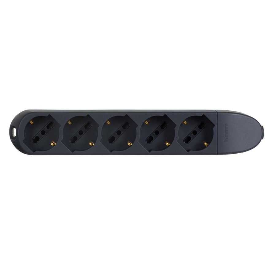 POWER STRIP WITHOUT CABLE 5 UNIVERSAL SOCKETS