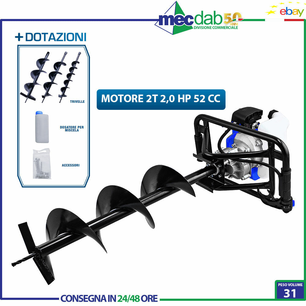 HYUNDAI 52CC 2HP PETROL AUGER