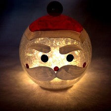 CHRISTMAS SANTA H57 CM DOUBLE-SIDED NEON LEDR