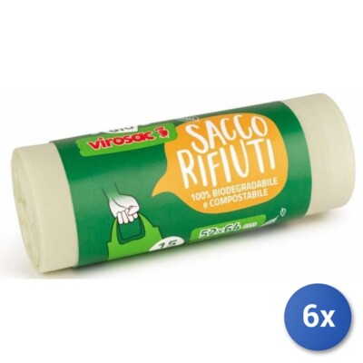 BIO WASTE BAG WITH HANDLES - 52X64CM