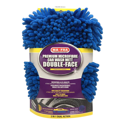 MICROFIBER CAR WASH GLOVE DOUBLE FACE