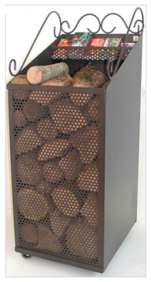 Forged trolley for wood and pellets