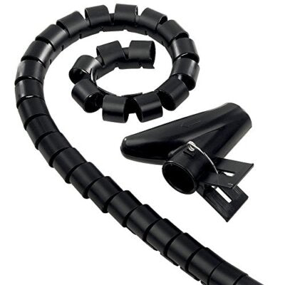 SPIRAL WRAP CABLE ORGANIZER 1.8M BLACK
