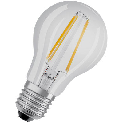 LED BULB E27=60W DROP TRANSPARENT