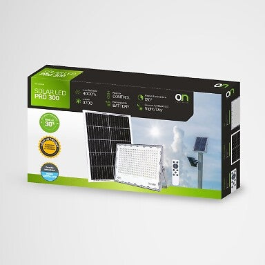 SOLAR LED PROJECTOR 300W NATURAL LIGHT