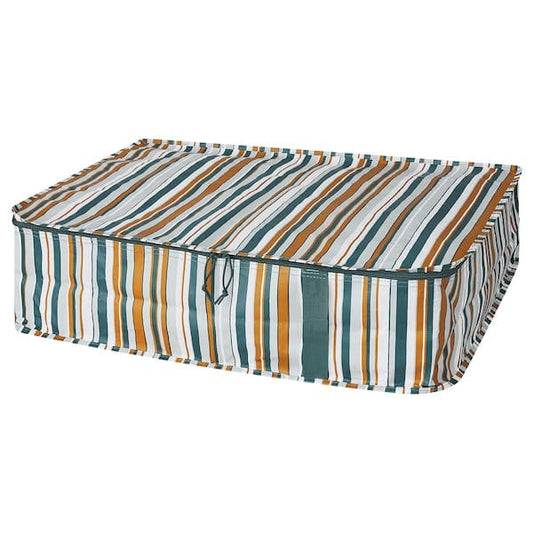 Ikea SÄCKKÄRRA - Case, multicoloured striped,69x51x19 cm-805.918.62