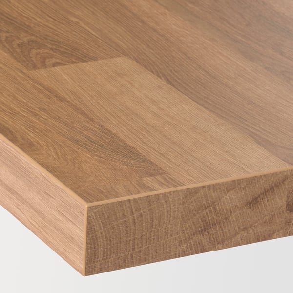 SÄLJAN worktop, oak effect/laminate, 186x3.8 cm
