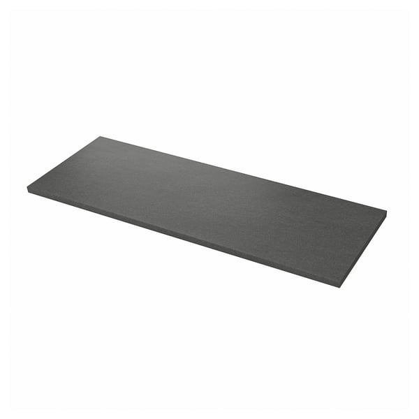SÄLJAN - Worktop, dark grey stone effect/laminate,186x3.8 cm