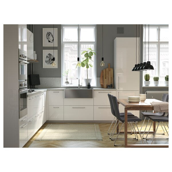 SÄLJAN - Custom made worktop, light grey mineral effect/laminate, 45.1-63.5x3.8 cm