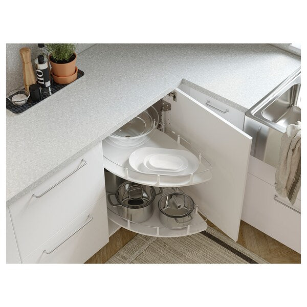 SÄLJAN - Custom made worktop, light grey mineral effect/laminate, 45.1-63.5x3.8 cm