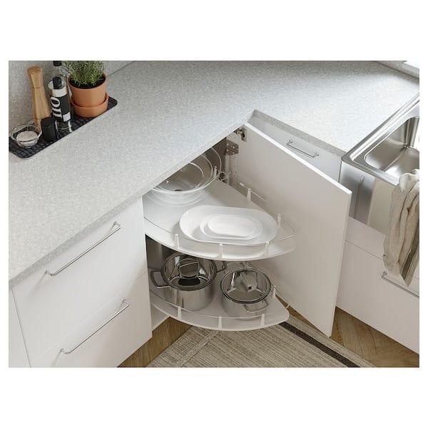 Ikea SÄLJAN - Custom made worktop, light grey mineral effect/laminate, 63.6-125x3.8 cm