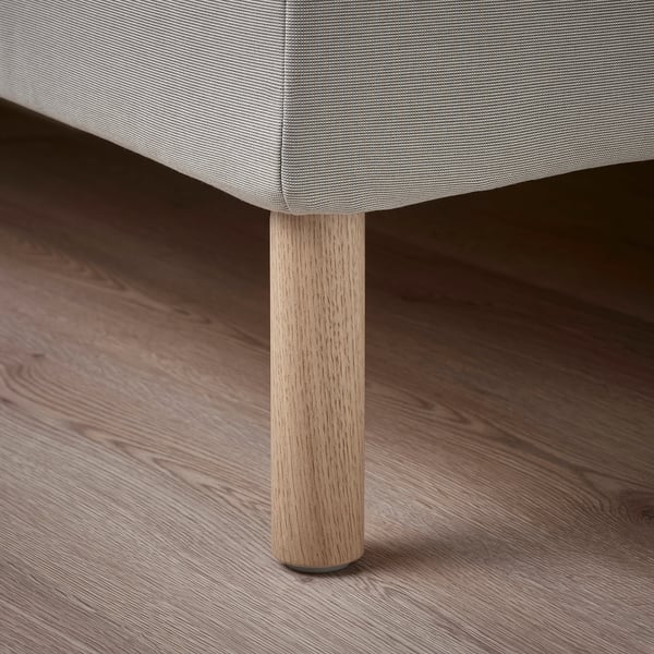 SAGESUND upholstered bed frame, Diseröd brown/Lönset, 180x200 cm