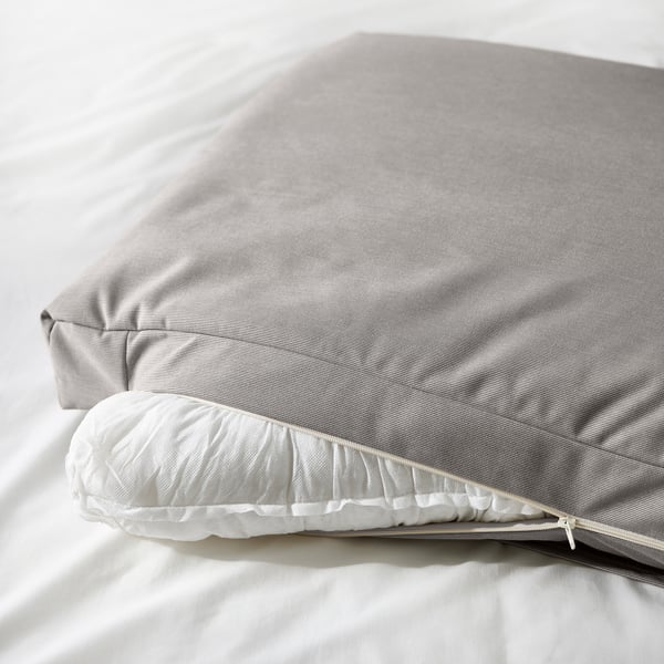SAGESUND - Upholstered bed frame, Diseröd brown/Luröy, , 140x200 cm