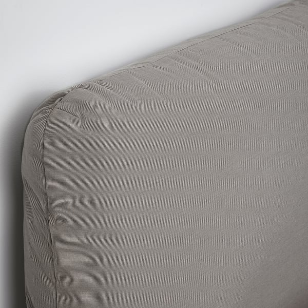 SAGESUND - Upholstered bed frame, Diseröd brown, ,