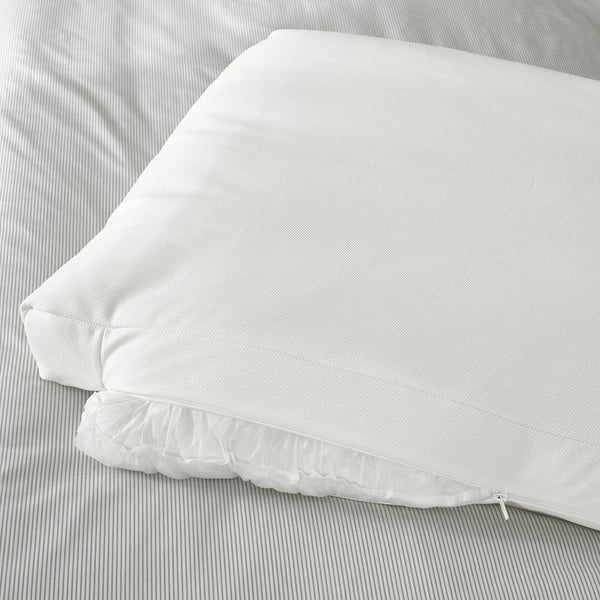 SAGESUND upholstered bed frame, Gräsbo white/Lönset, 140x200 cm