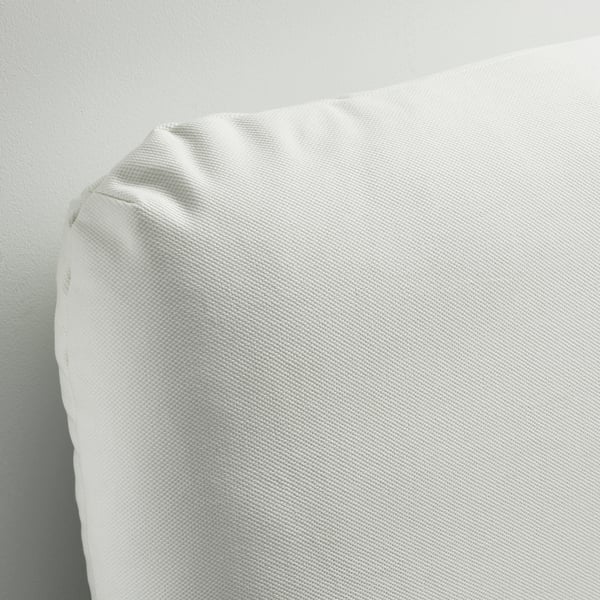SAGESUND upholstered bed frame, Gräsbo white/Lönset, 140x200 cm