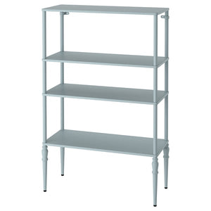 SÅGMÄSTARE shelving unit, light grey-blue, 83x36x128 cm