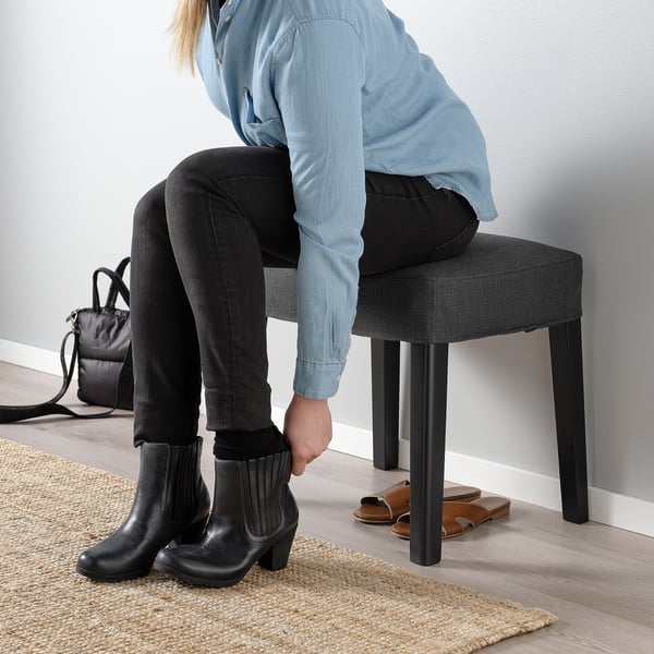 SAKARIAS Stool - Black/Dark Grey Sporda