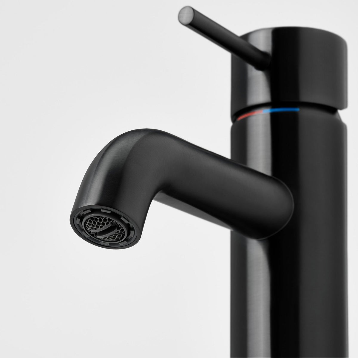 SALLSJÖN bathroom mixer tap top lever, black, M