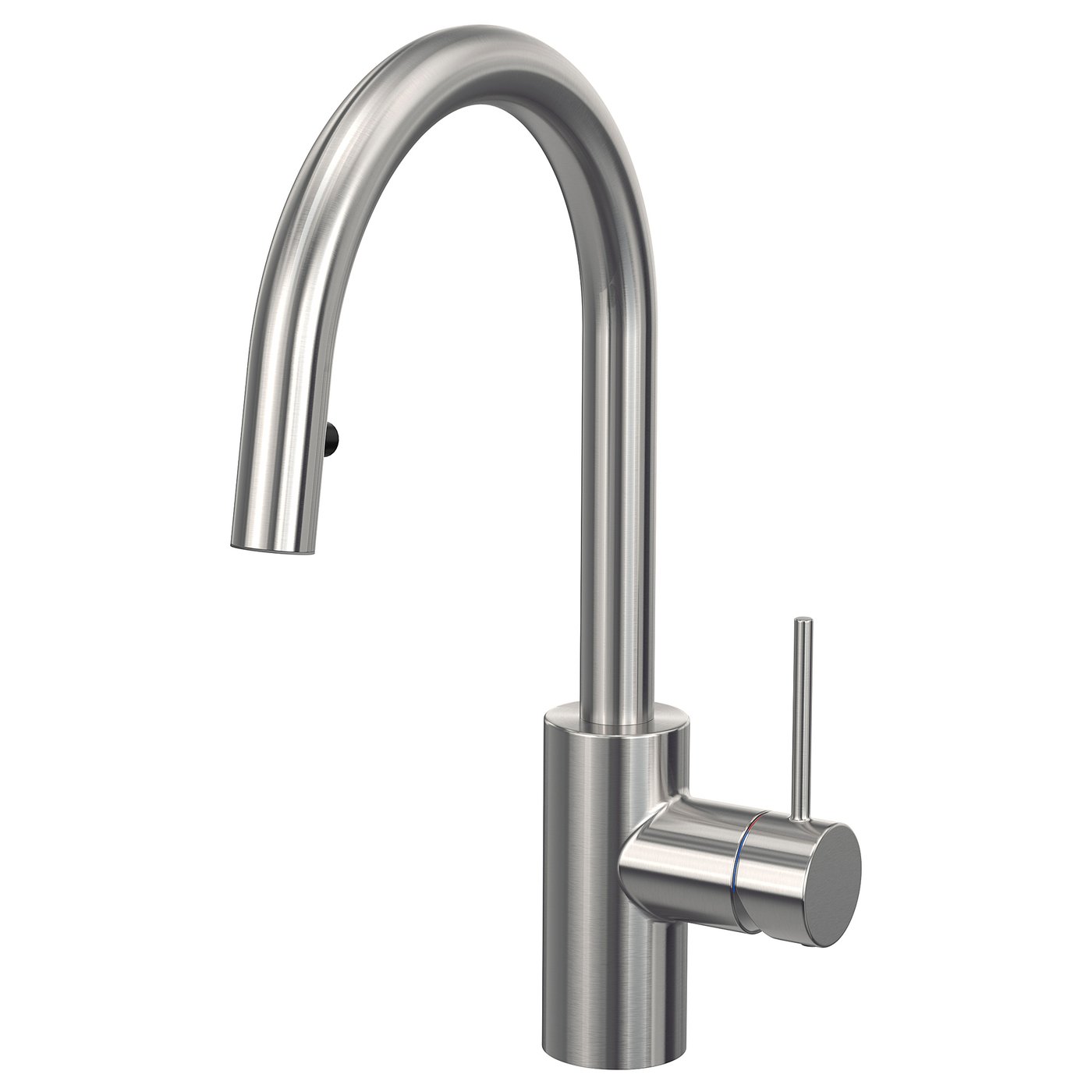 SALLSJÖN kitchen mixer tap pull out, stainless steel colour