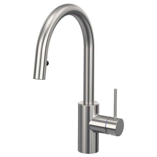 SALLSJÖN kitchen mixer tap pull out, stainless steel colour