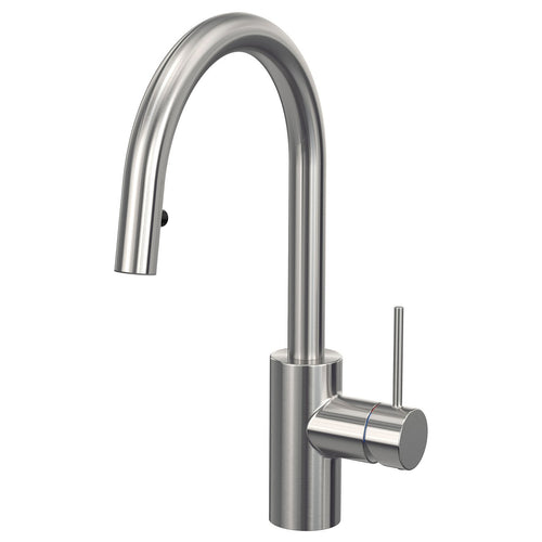 SALLSJÖN kitchen mixer tap pull out, stainless steel colour