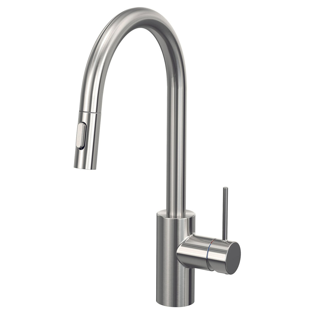 SALLSJÖN kitchen mixer tap pull out w spray, stainless steel colour