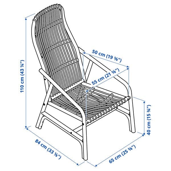 Ikea SALNÖ / GRYTTOM - Armchair with cushion