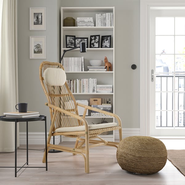 SALNÖ armchair, rattan, 65x110x84 cm
