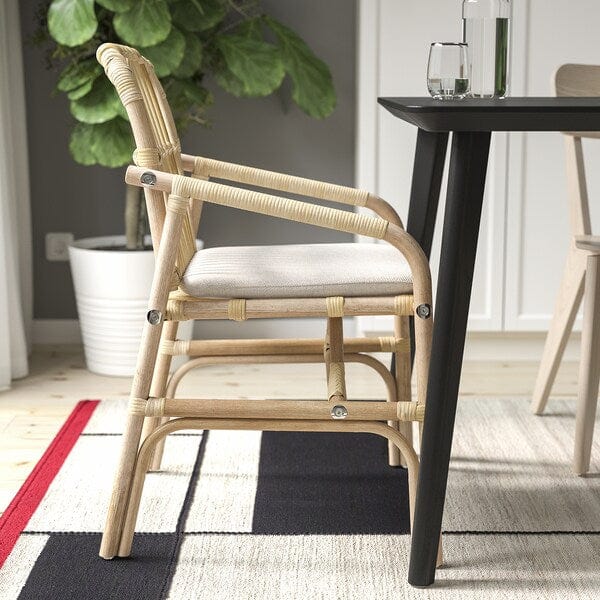 Ikea SALNÖ - Chair with armrests, rattan