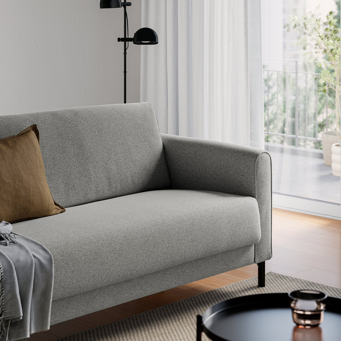 SALTMYRAN 2-seat sofa, Öreryd grey-beige, 147 cm