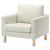 SALTSJÖBADEN cover for armchair, Gunnared beige