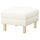 SALTSJÖBADEN cover for footstool, Blekinge white