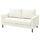 SALTSJÖBADEN 2-seat sofa, Blekinge white, 164 cm
