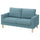 SALTSJÖBADEN 2-seat sofa, Fridtuna dark grey-blue, 164 cm