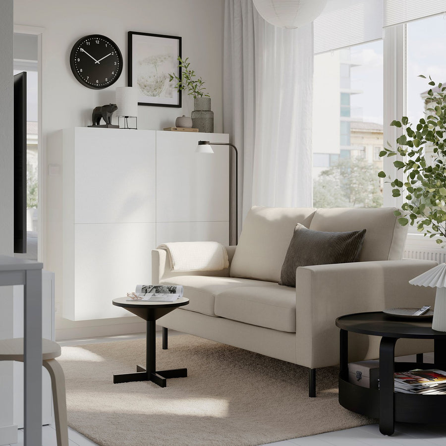SALTSJÖBADEN 2-seat sofa, Fridtuna dark grey-blue, 164x100x88 cm