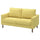 SALTSJÖBADEN 2-seat sofa, Fridtuna yellow, 164x100x88 cm