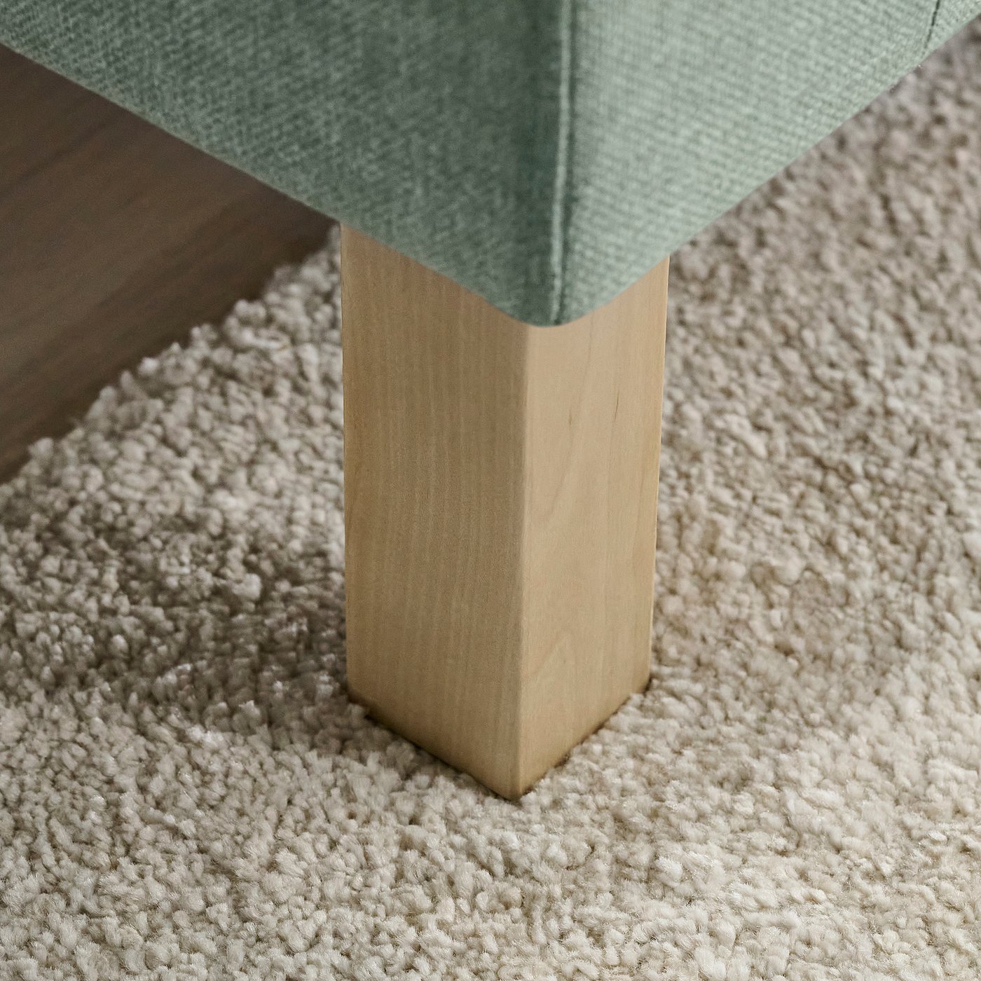 SALTSJÖBADEN 2-seat sofa, Gunnared light green, 164 cm