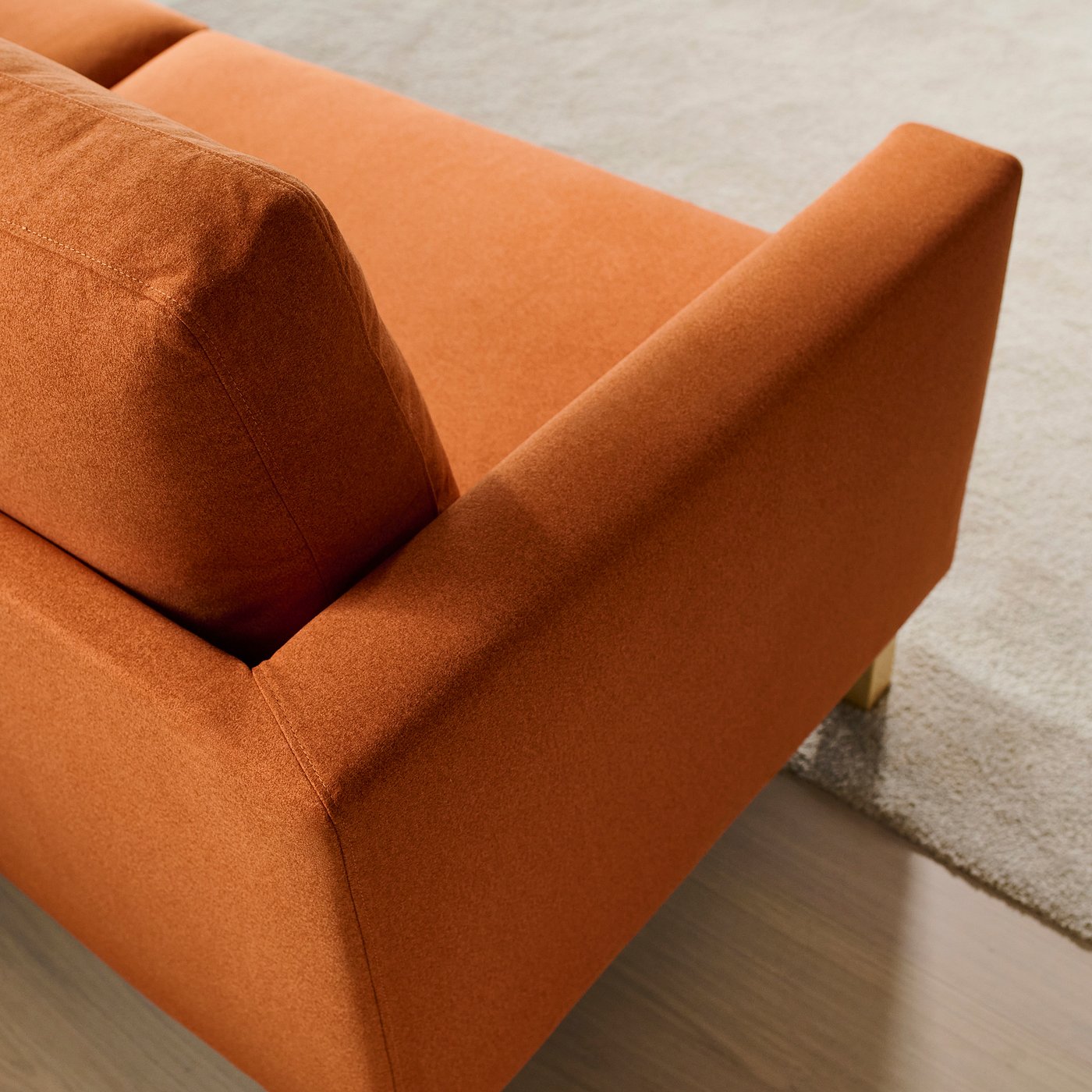 SALTSJÖBADEN 2-seat sofa, Tonerud red-brown, 164 cm