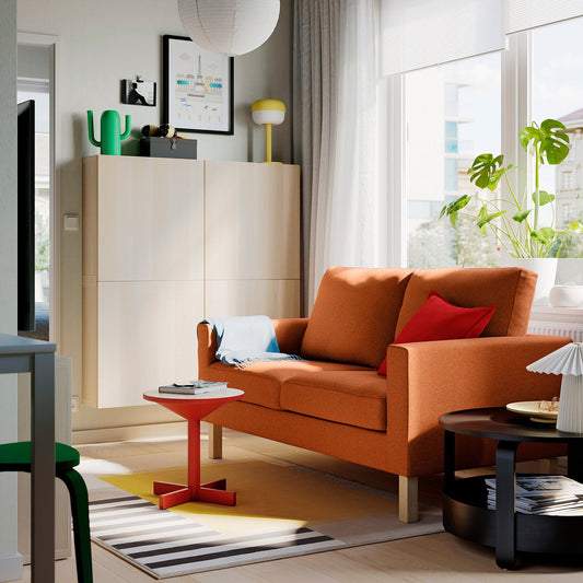 SALTSJÖBADEN 2-seat sofa, Vittangi light beige/white, 164x90x88 cm