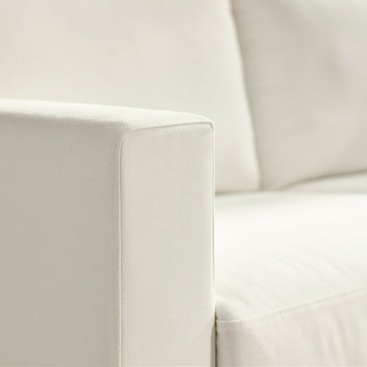 SALTSJÖBADEN 3-seat sofa, Blekinge white, 205 cm