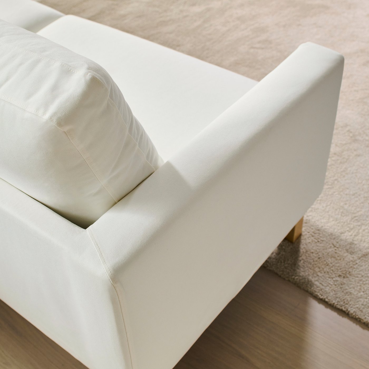 SALTSJÖBADEN 3-seat sofa, Blekinge white, 205 cm