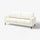 SALTSJÖBADEN 3-seat sofa, Blekinge white, 205 cm